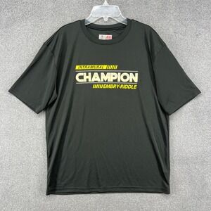 A4 Champion Intramural Embroidered Logo T Shirt Mens Small‎ Black Short Sleeve